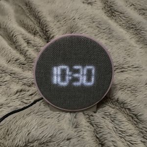 Capello Round Time Table Alarm Clock - Pink